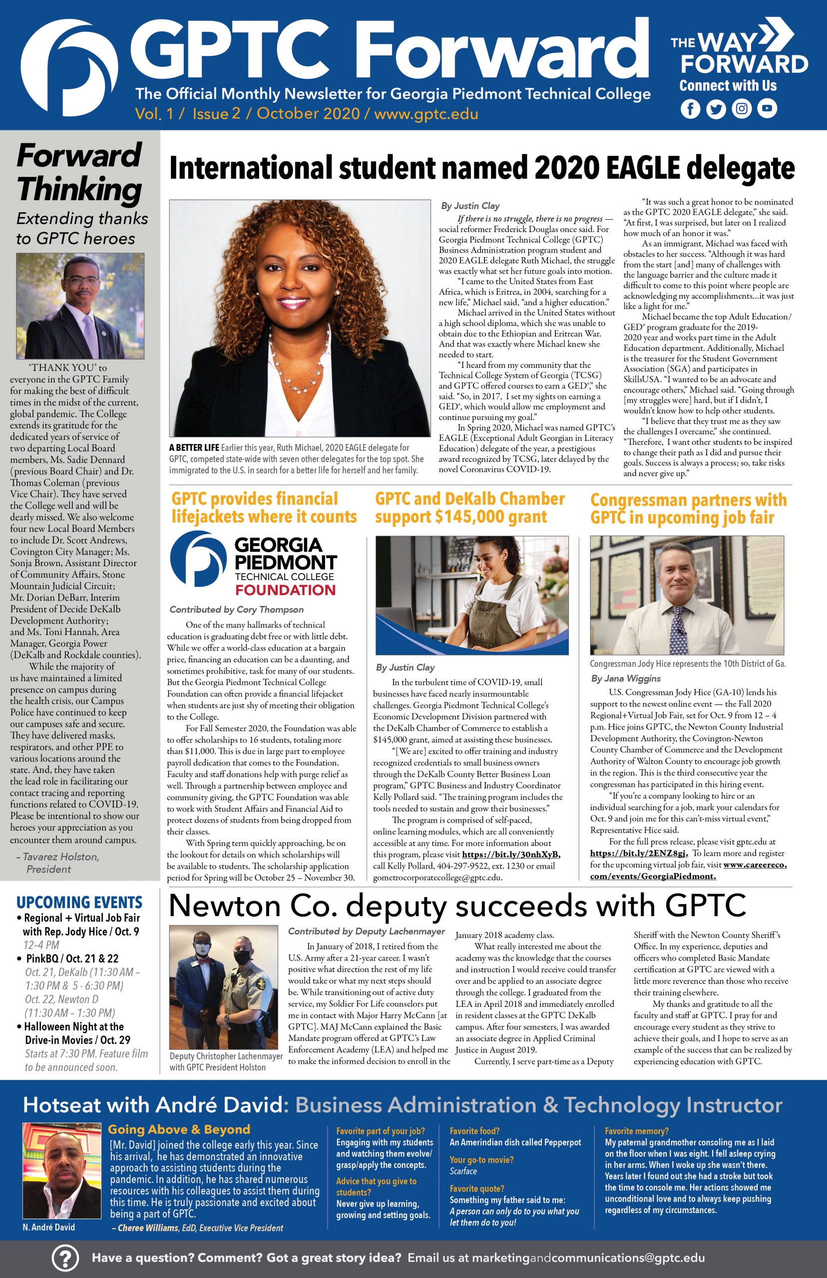 GPTC Forward Newsletter – Georgia Piedmont Technical College